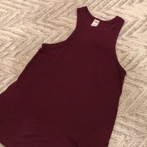 PINK maroon sleepwear tank